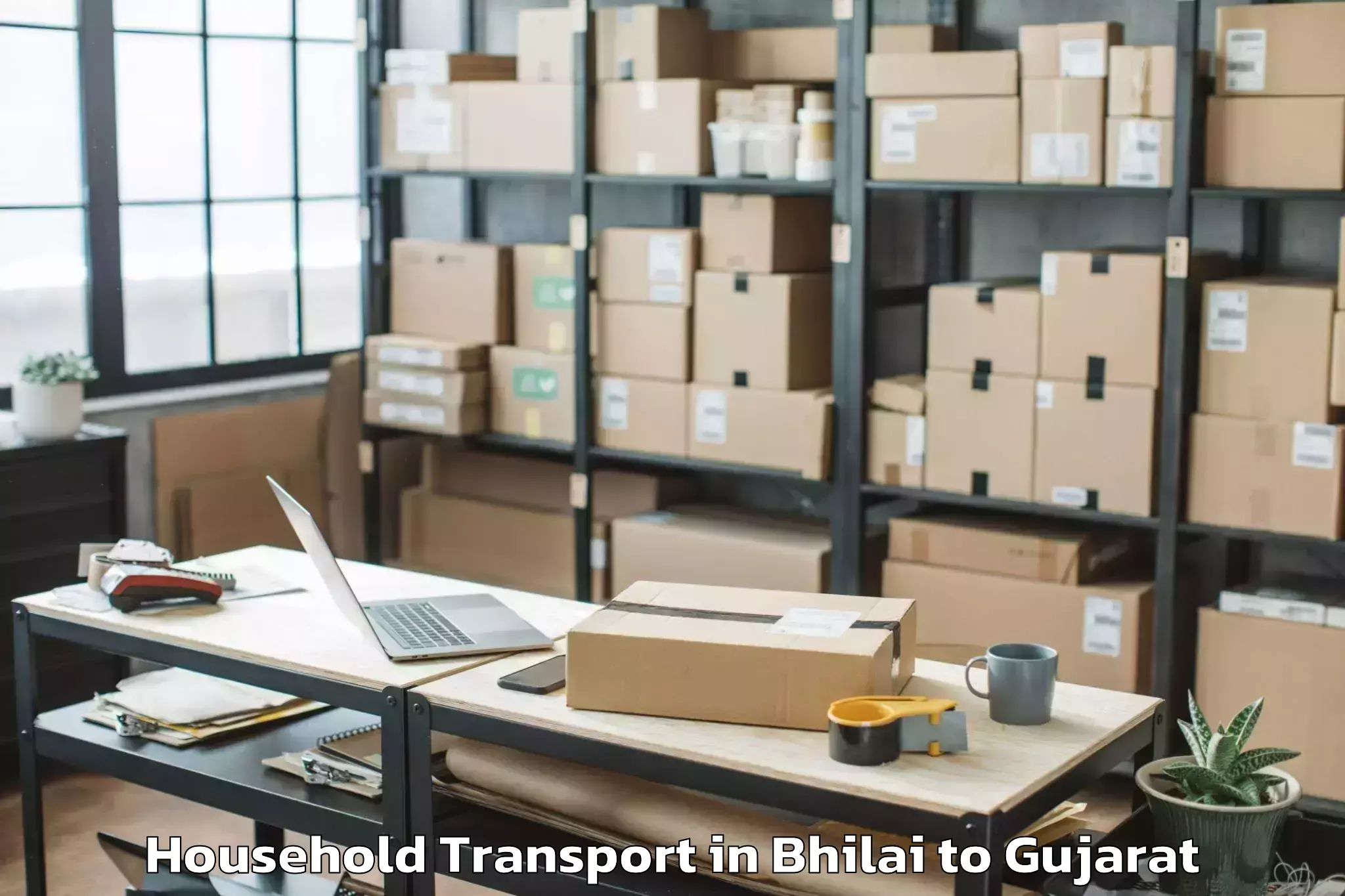 Bhilai to Bhiloda Household Transport Booking